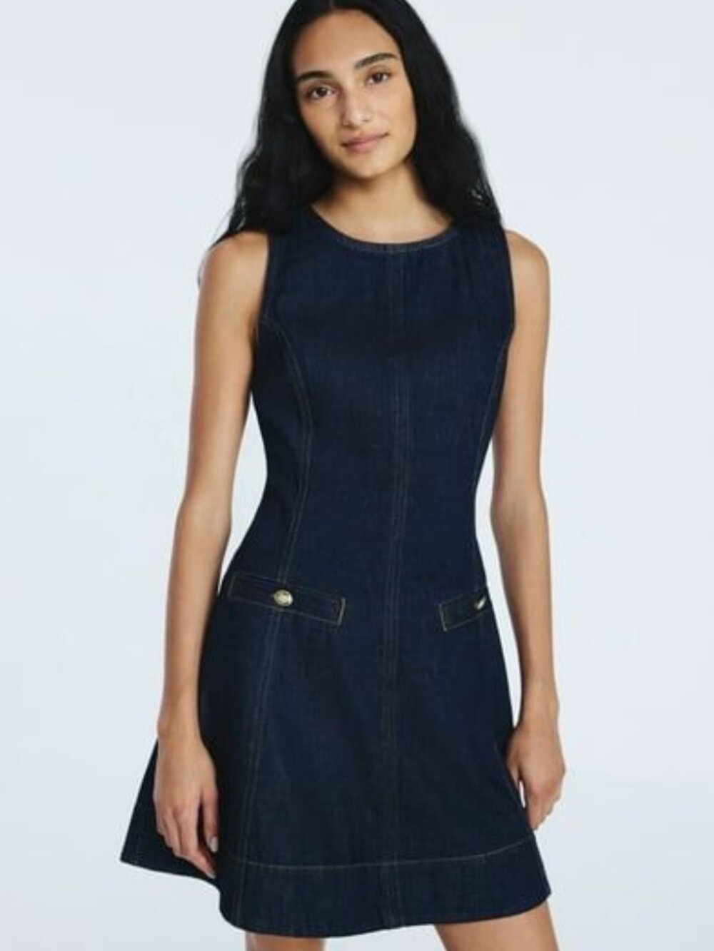 NWT Free Assembly Women's Sls Crw Nk Mini Dress -8
